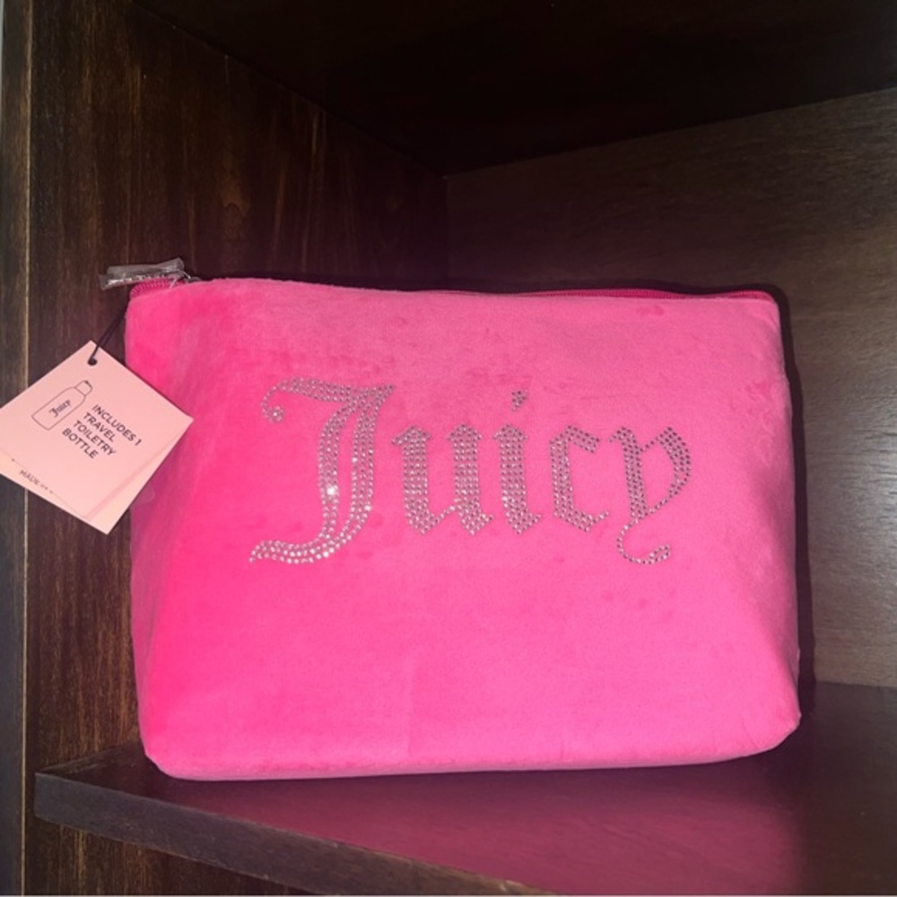 Juicy Couture Women's Cosmetics Bag - Travel Makeup and Toiletries